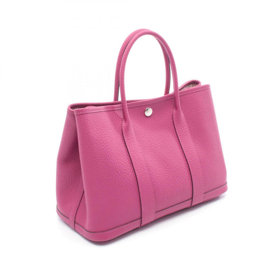 HERMES Garden Party TPM Leather Bag Pink