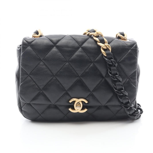 CHANEL Matelasse Lambskin Bag Black