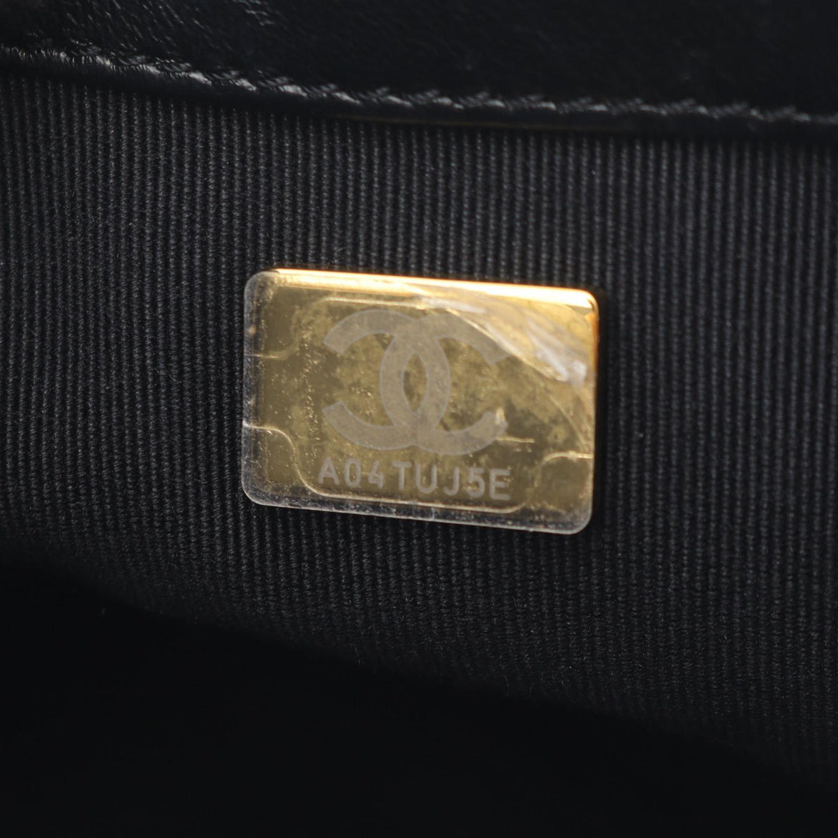 CHANEL Matelasse Lambskin Bag Black