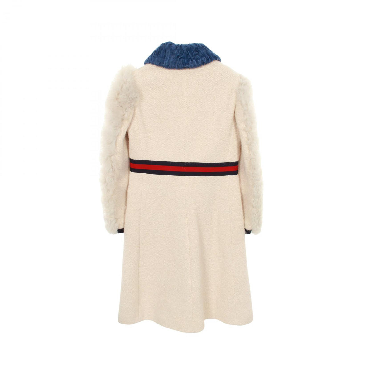 GUCCI GG Button Cotton Mohair Alpaca Coat Size 40
