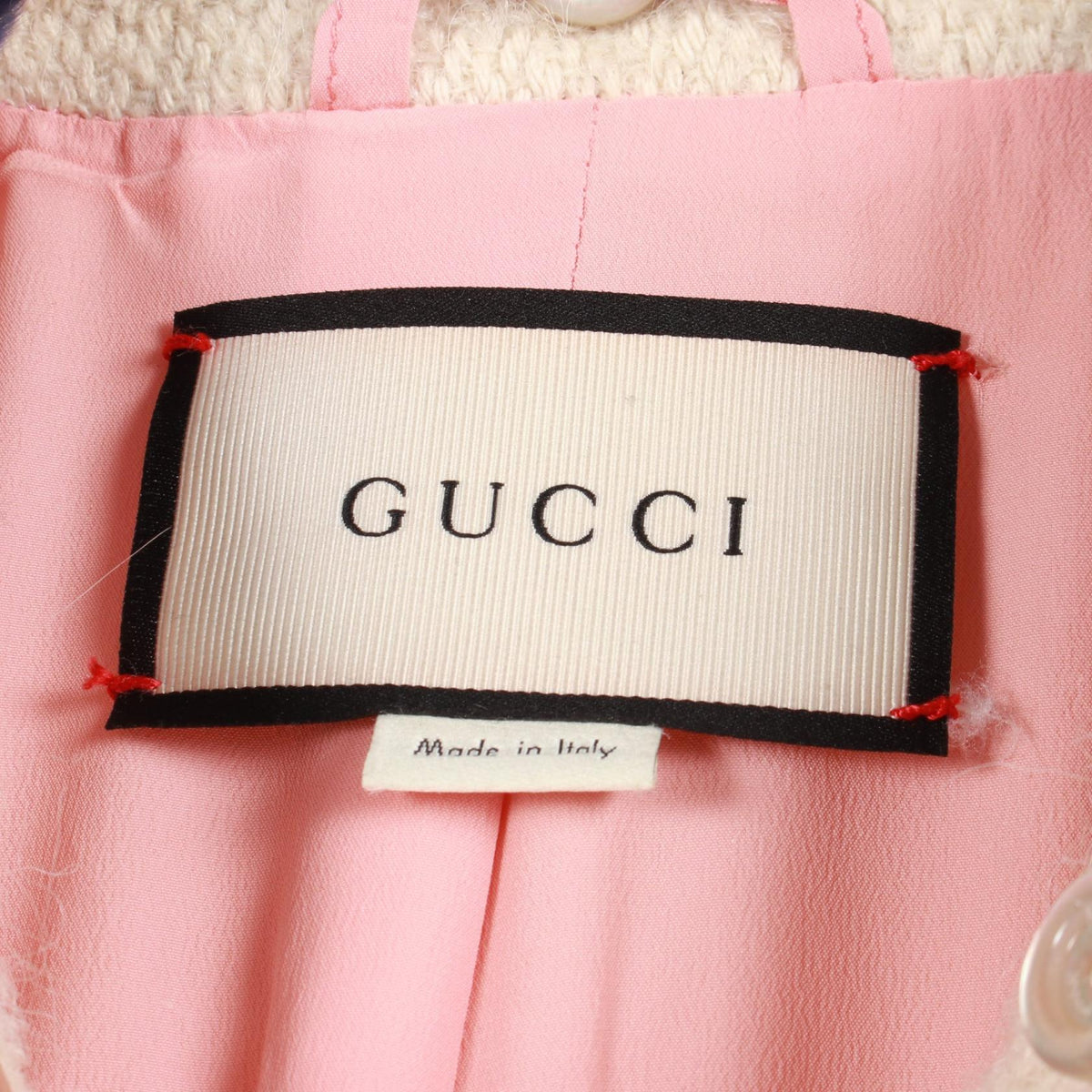 GUCCI GG Button Cotton Mohair Alpaca Coat Size 40