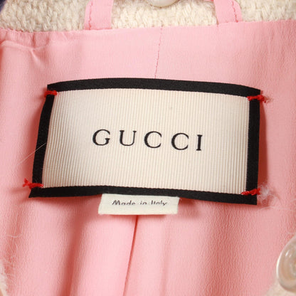 GUCCI GG Button Cotton Mohair Alpaca Coat Size 40