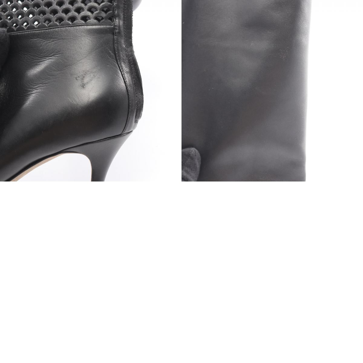Sergio Rossi Black Leather Long Boots Size 38