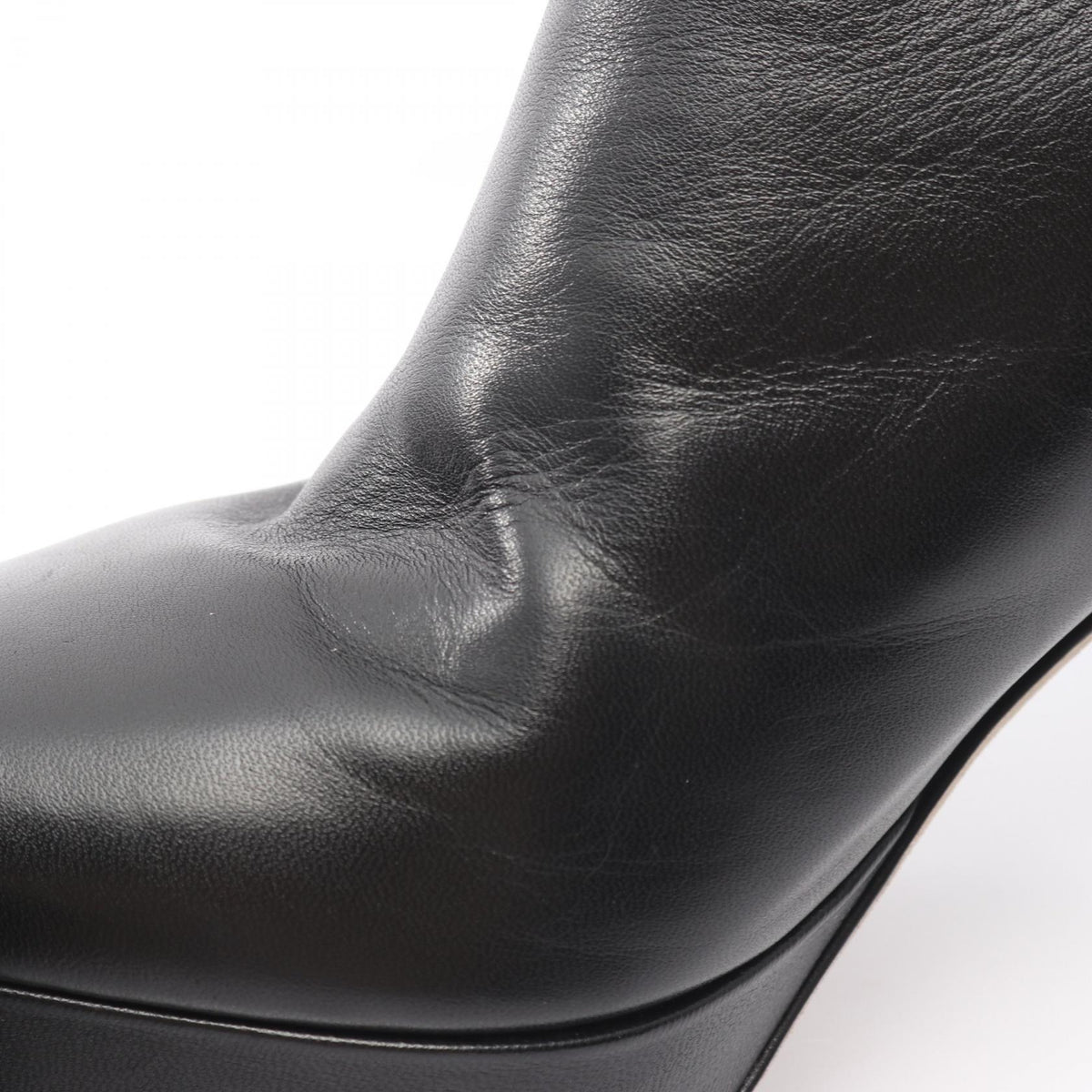 Sergio Rossi Black Leather Long Boots Size 38