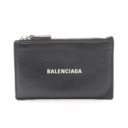 BALENCIAGA Cash Large Long Coin & Cardholder Leather Black