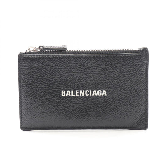BALENCIAGA Cash Large Long Coin & Cardholder Leather Black