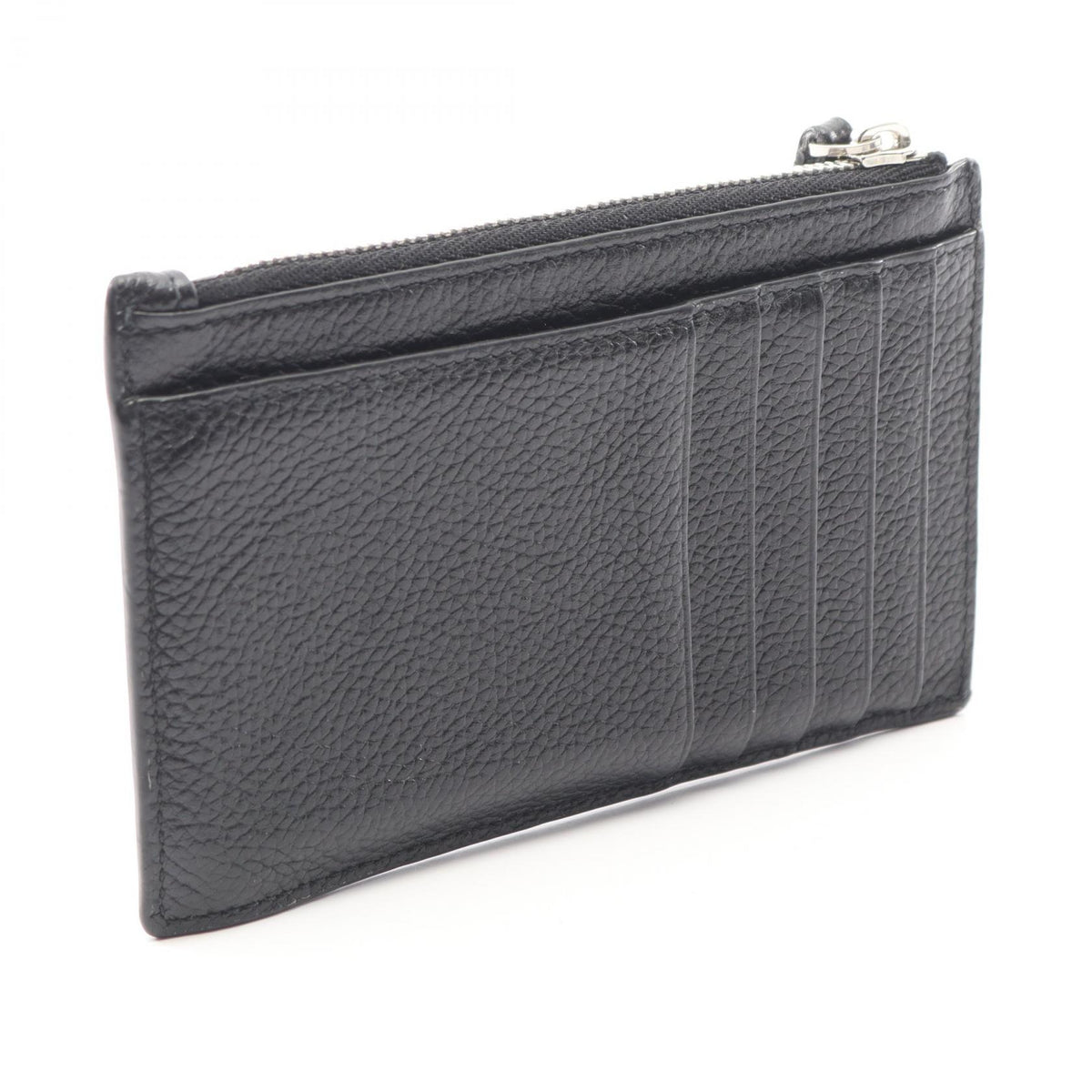 BALENCIAGA Cash Large Long Coin & Cardholder Leather Black
