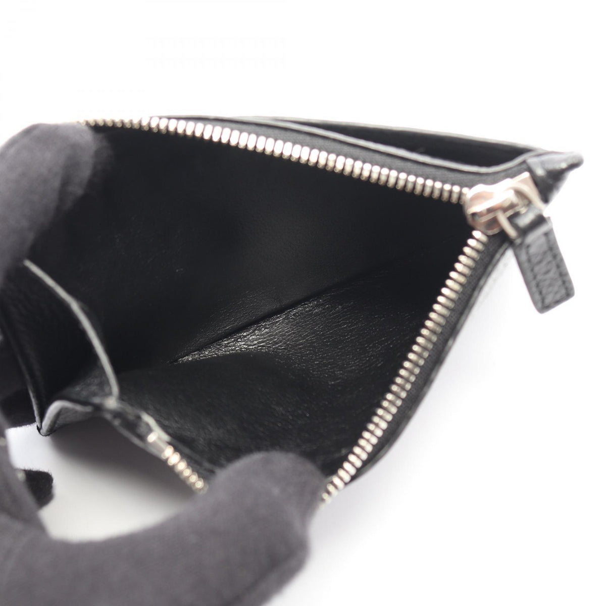 BALENCIAGA Cash Large Long Coin & Cardholder Leather Black
