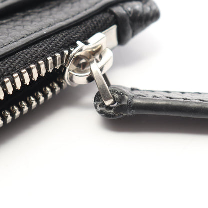 BALENCIAGA Cash Large Long Coin & Cardholder Leather Black