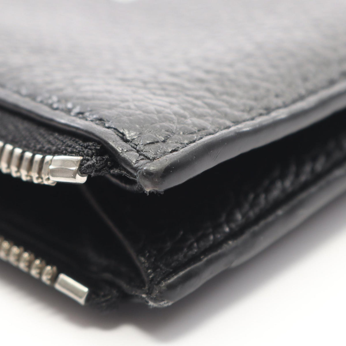 BALENCIAGA Cash Large Long Coin & Cardholder Leather Black