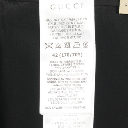 GUCCI Black Wool Skirt Size 42