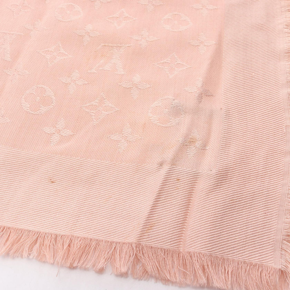 LOUIS VUITTON Monogram Naturel Stole Pink
