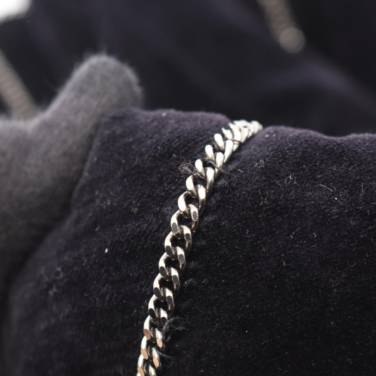 CHANEL Coco Mark Button Chain Cotton Jacket Size 38