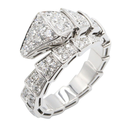 BVLGARI Serpenti Viper Diamond K18 WG Ring Size JP 16