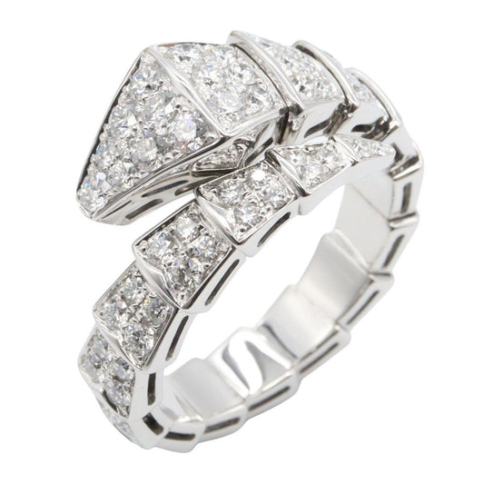BVLGARI Serpenti Viper Diamond K18 WG Ring Size JP 16