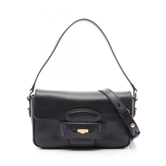 Miu Miu CRM Fine Calf Penny Bag Black