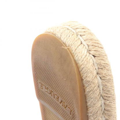 GUCCI GG Marmont Black Leather Espadrille Sandals Size 35