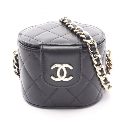 CHANEL Matelasse Mini Vanity Bag Black