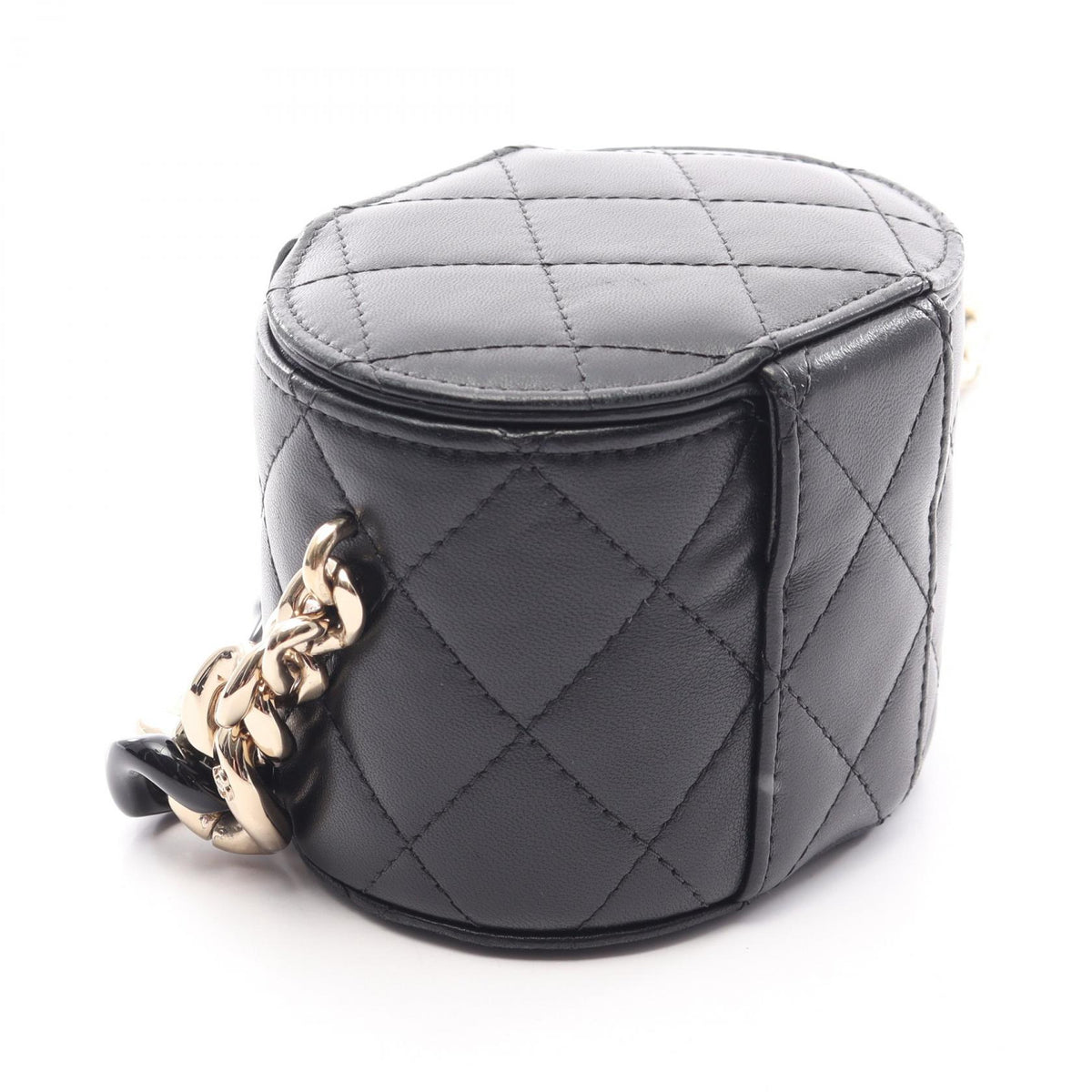 CHANEL Matelasse Mini Vanity Bag Black