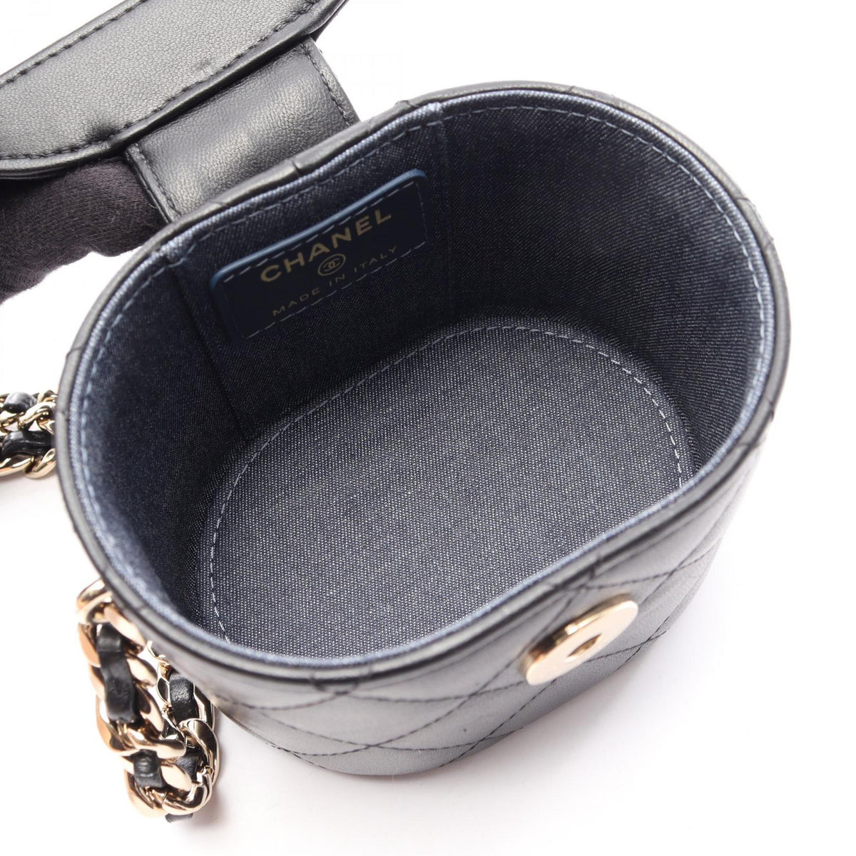 CHANEL Matelasse Mini Vanity Bag Black