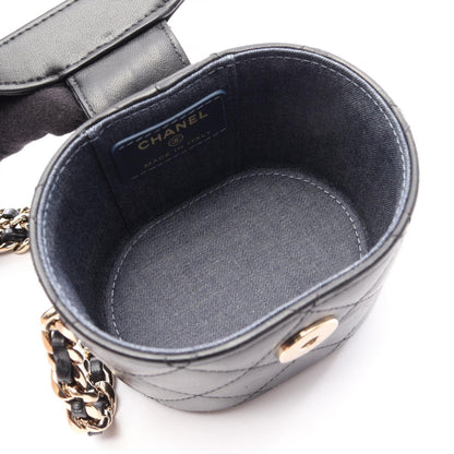 CHANEL Matelasse Mini Vanity Bag Black