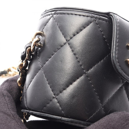 CHANEL Matelasse Mini Vanity Bag Black