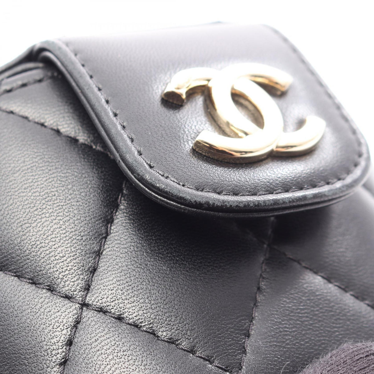 CHANEL Matelasse Mini Vanity Bag Black