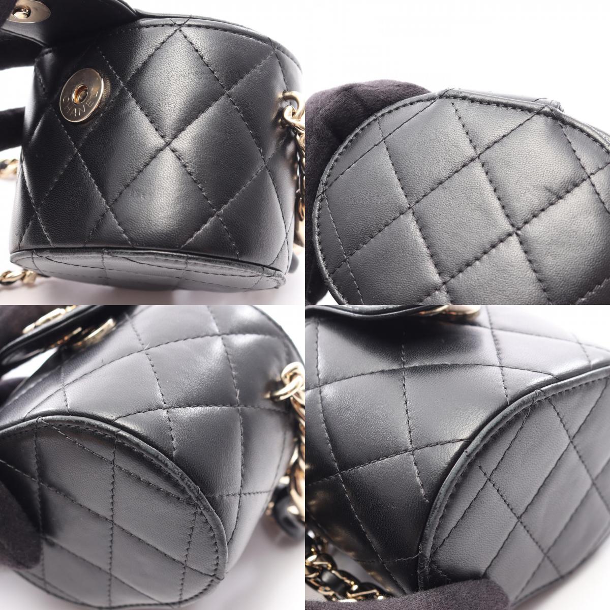 CHANEL Matelasse Mini Vanity Bag Black