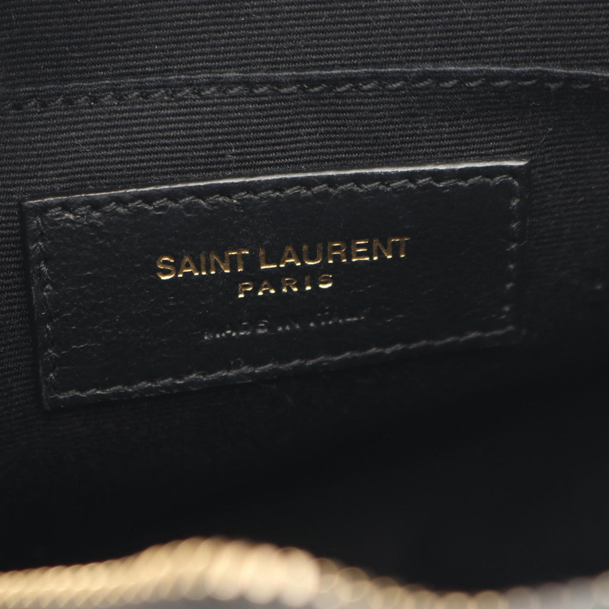YVES SAINT LAURENT Vinyle Bag Black