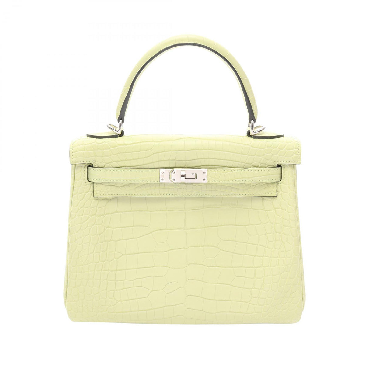 HERMES Kelly 25 Jaune Retourne Bag