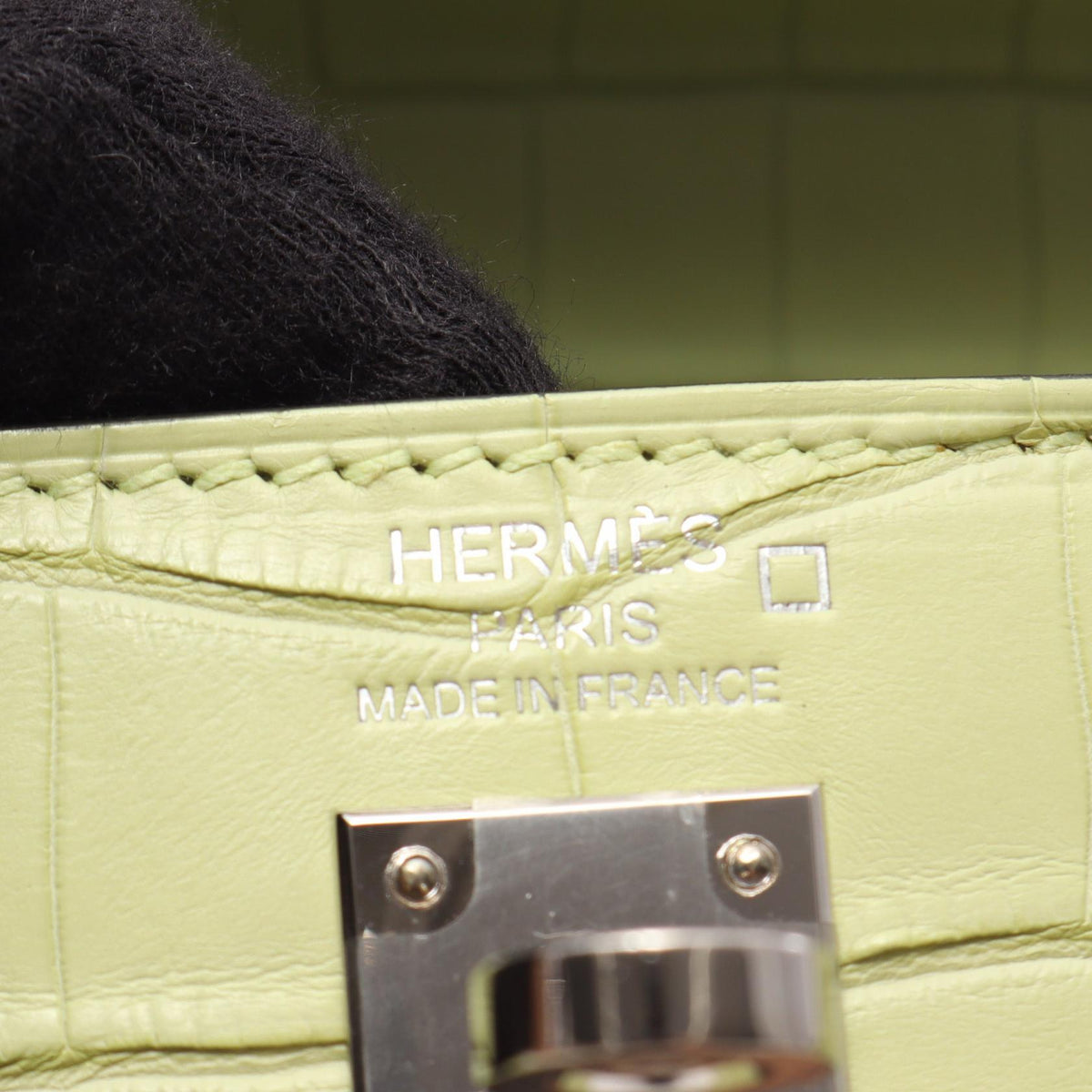 HERMES Kelly 25 Jaune Retourne Bag