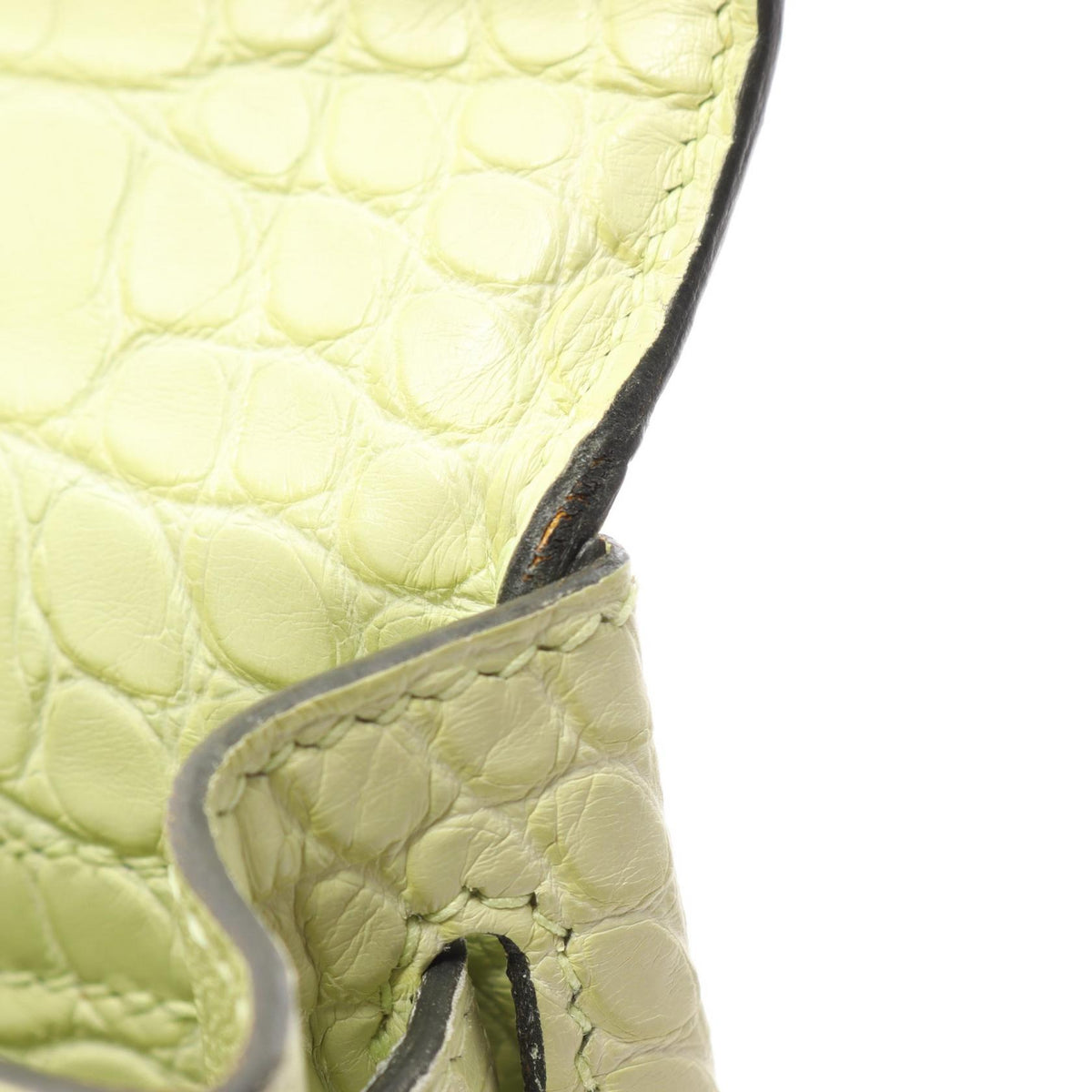 HERMES Kelly 25 Jaune Retourne Bag