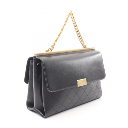 CHANEL Matelassé 2-Way Black Shoulder Bag