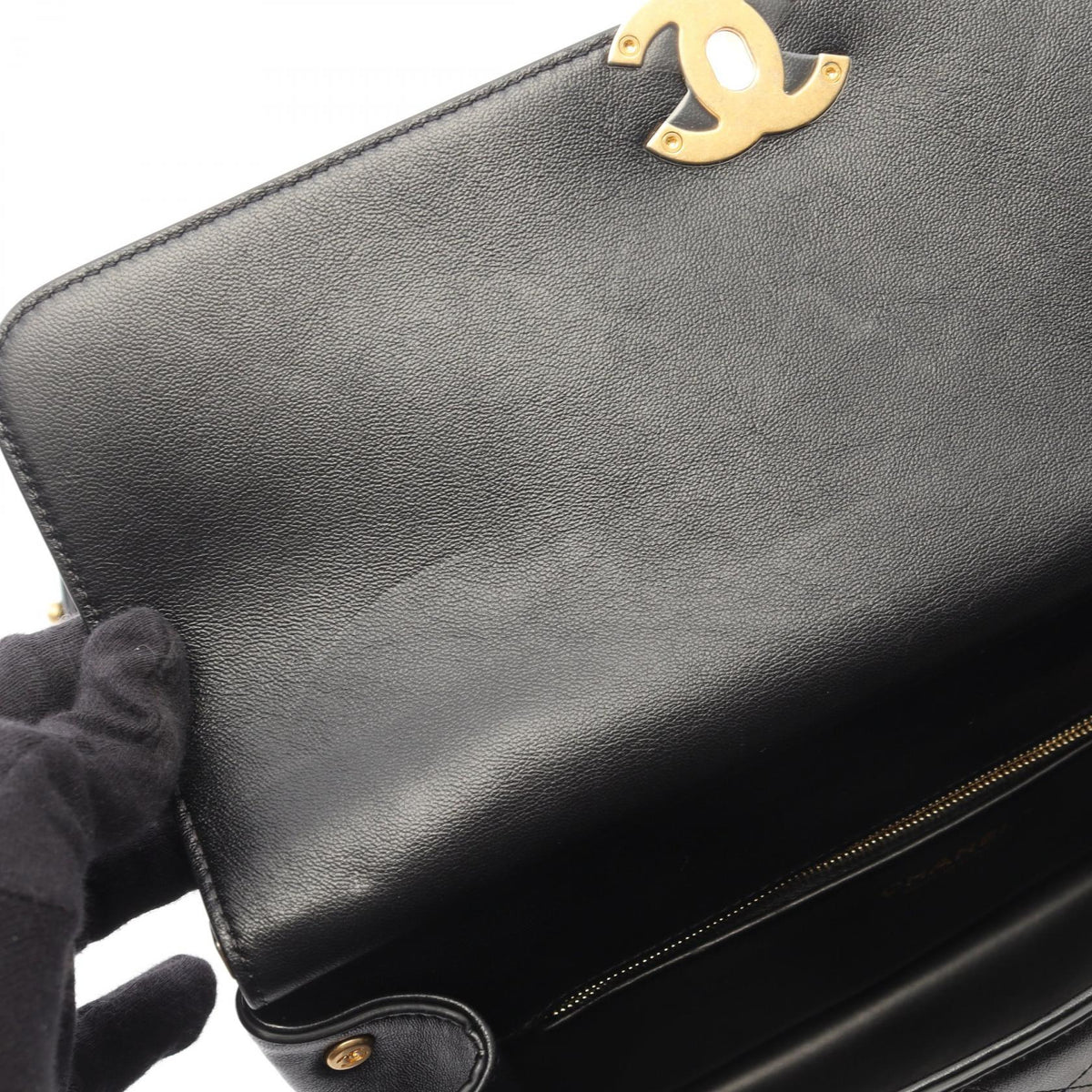 CHANEL Matelassé 2-Way Black Shoulder Bag