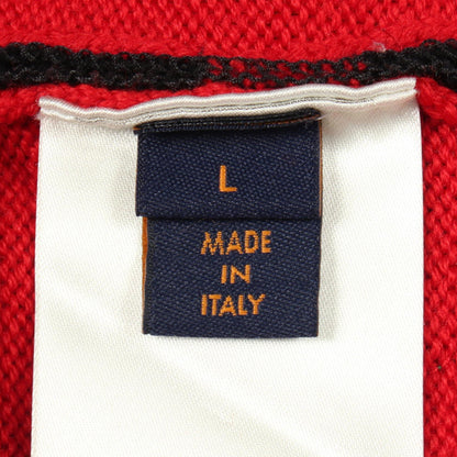 LOUIS VUITTON Amen Break LVV Crewneck Knit Wool Red Size L
