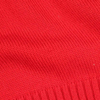 LOUIS VUITTON Amen Break LVV Crewneck Knit Wool Red Size L
