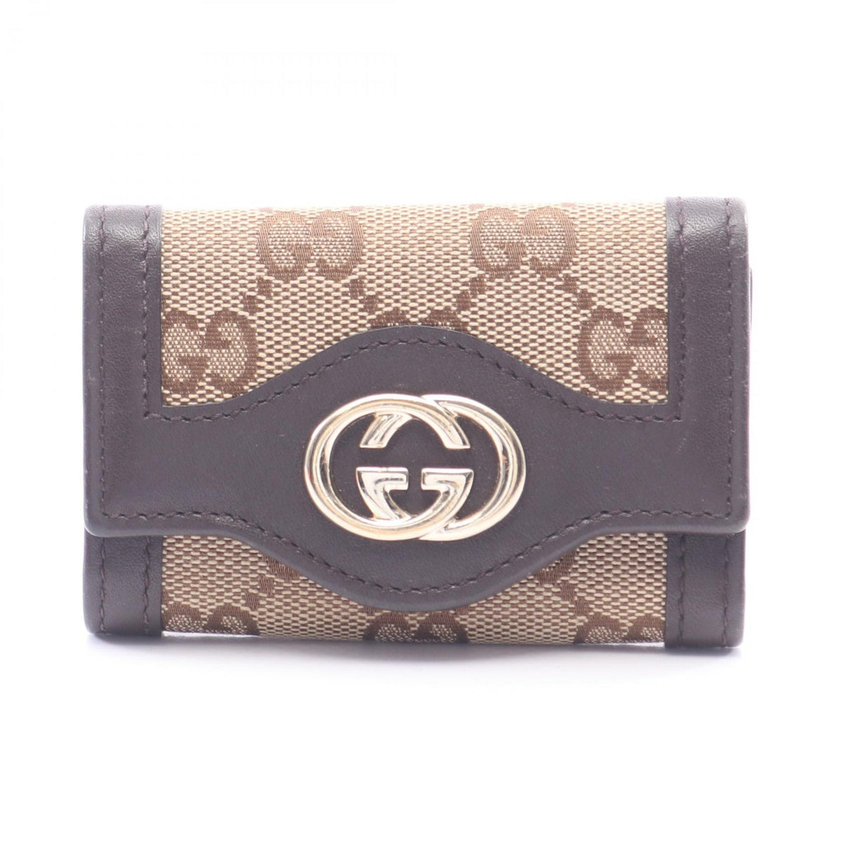 GUCCI Interlocking GG Canvas Case Beige