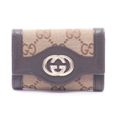 GUCCI Interlocking GG Canvas Case Beige