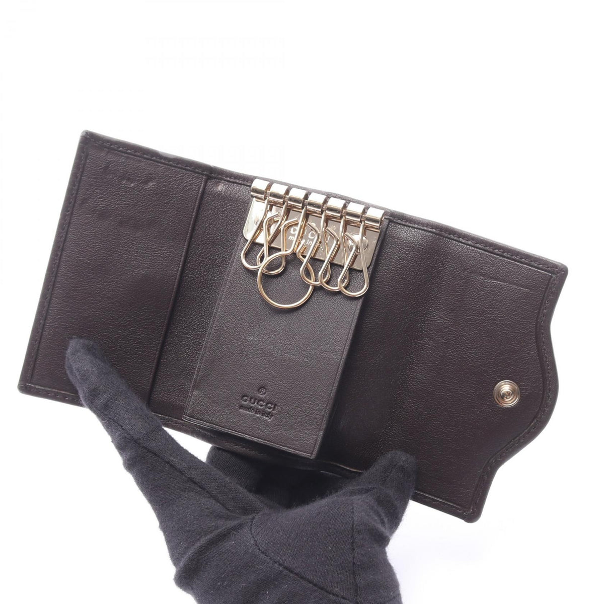 GUCCI Interlocking GG Canvas Case Beige