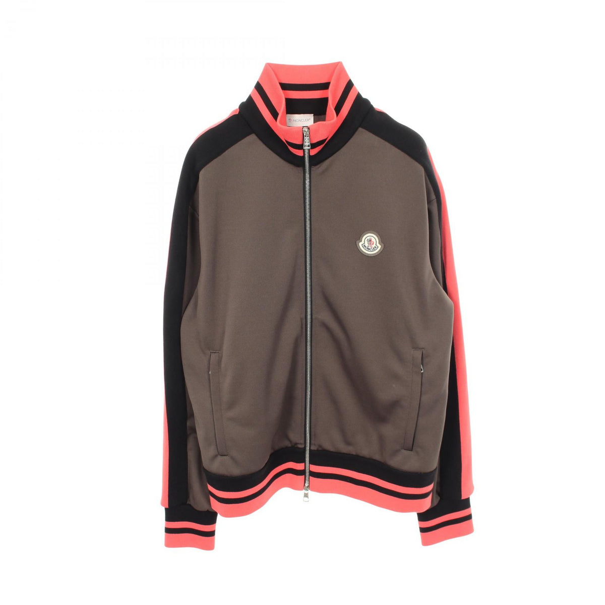 MONCLER Logo Patch Polyester Jacket Green Size M