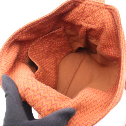 HERMES Sac de Pansage Canvas Bag Orange