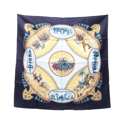 HERMES Carré 90 Cavaliers Peuls Silk Scarf