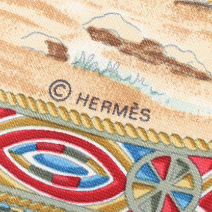 HERMES Carré 90 Cavaliers Peuls Silk Scarf