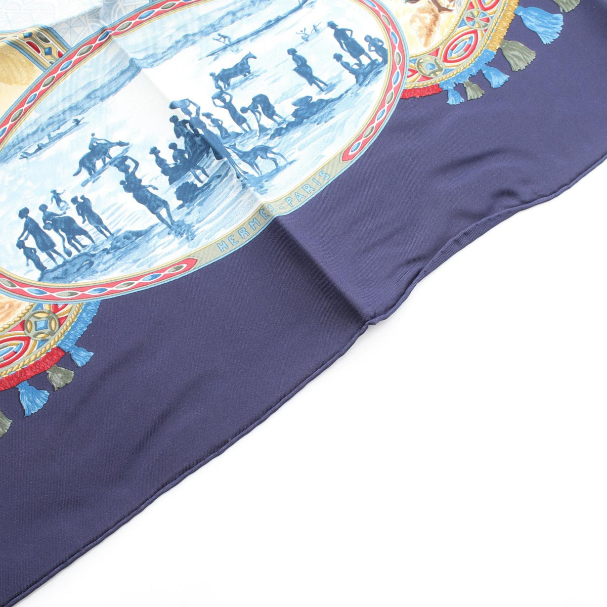 HERMES Carré 90 Cavaliers Peuls Silk Scarf