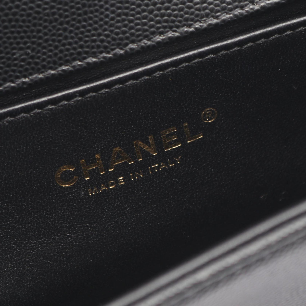 CHANEL Boy Chanel Small Caviar Bag Black