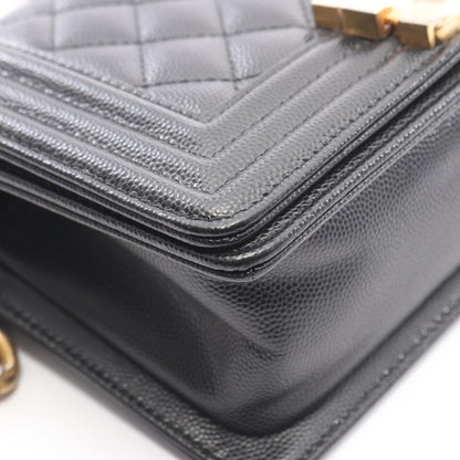 CHANEL Boy Chanel Small Caviar Bag Black