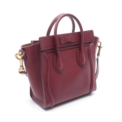 CELINE Luggage Nano Shopper Handbag Purple