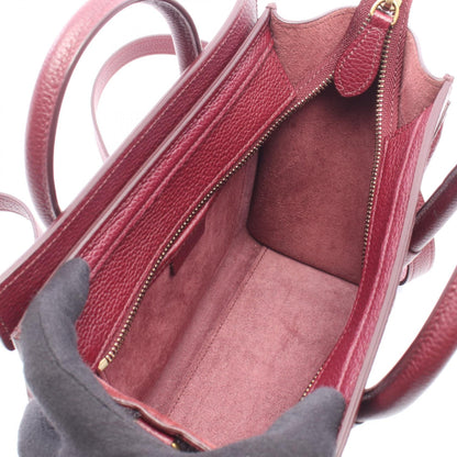 CELINE Luggage Nano Shopper Handbag Purple