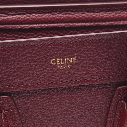CELINE Luggage Nano Shopper Handbag Purple