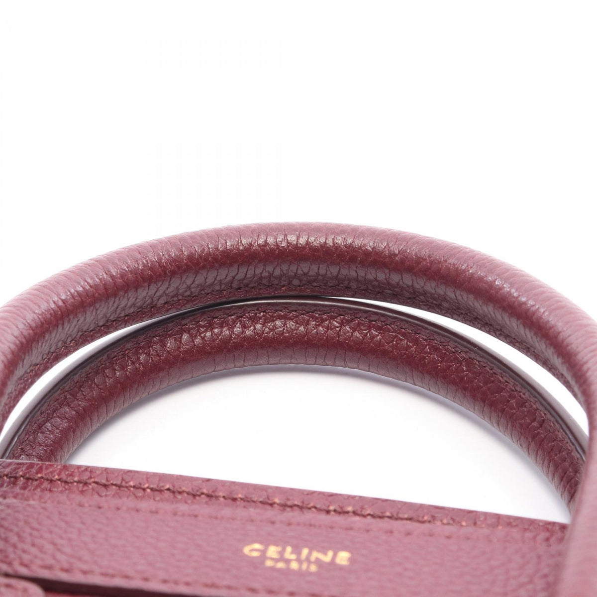 CELINE Luggage Nano Shopper Handbag Purple